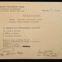 7. Potvrdenie o prevzatí bojovej zástavy z VHÚ Praha