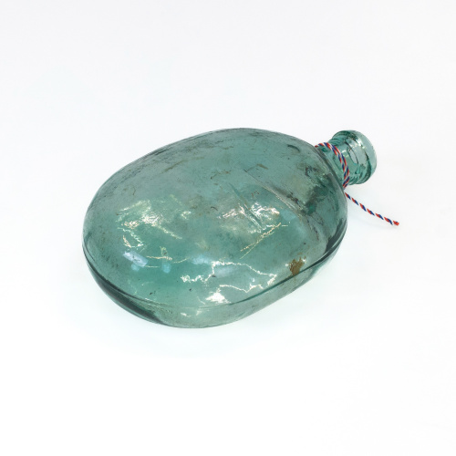 Sovietska sklenená poľná fľaša 