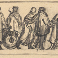 2. Prípravná kresba k súťažnému návrhu (Stredoslovenská galéria, K_1146)