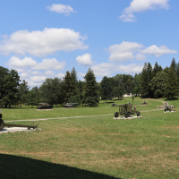 Park bojovej techniky po premiestnení exponátov