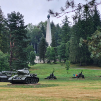 Park bojovej techniky po revitalizácii, august 2024