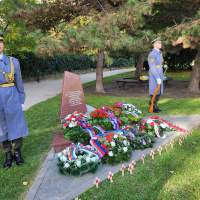 Bratislava. Pamätník západného odboja, Šafárikovo námestie, dňa 9.11.2023