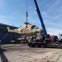 Extrakcia Mi-24V na renováciu do LOTN a.s.