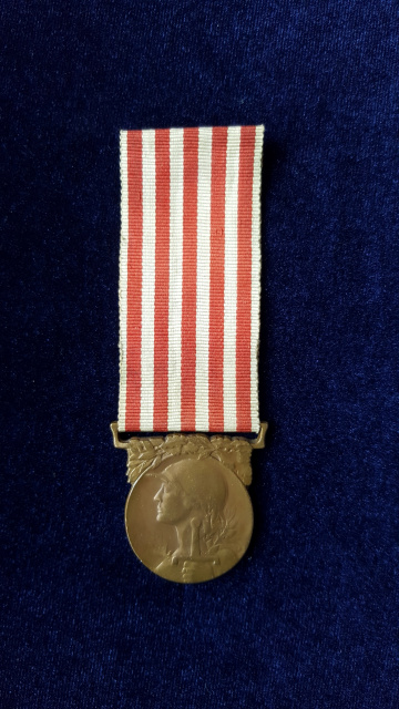 Francúzska pamätná medaila na vojnu 1914  – 1919