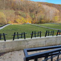 Pamätné miesto s pomníkom Tokajíckej tragédie - rekonštrukcia -október 2022 - 3