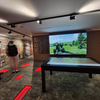 Vyhliadková veža na Dukle - interiér dolnej kupoly