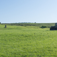 stredné tanky T34-85 v Údolí smrti v obci Kapišová (august 2017)