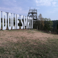 nový nápis v Údolí smrti realizovaný obcou Kružlová (apríl 2019)