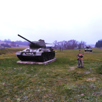 Tanky T-34-85 v obci Kapišová - december 2024