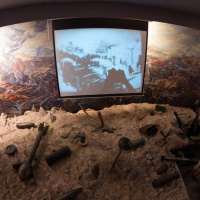 dioráma v Centrálnej expozícii VHM – Mo Svidník, (2017).