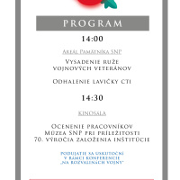 Pozvánka - Deň vojnových veteránov - Múzeum SNP BB - 13.11.2025 (2)