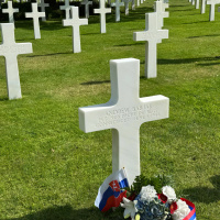 32. Hrob A. Babjaka, American Normandy Cemetery, Francúzsko 2024