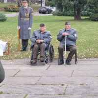 6. Veteráni z druhej svetovej vojny: zľava   plukovník vo výslužbe Vladimír Strmeň a plukovník vo výslužbe Branislav Tvarožek