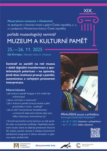 Muzeologický seminár Muzeum a kulturní paměť
