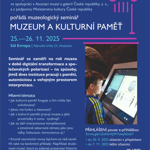 Muzeologický seminár Muzeum a kulturní paměť