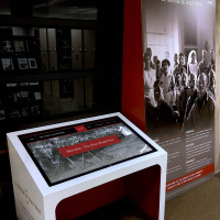 Kiosk s padlými vojakmi pochádzajúcimi zo Slovenska v Kanadskom vojnovom múzeu v Ottawe