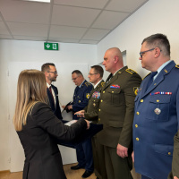 Návšteva II. štátneho tajomníka Ministerstva obrany SR Martina Vojtašoviča vo VHÚ.