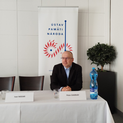 Mgr. Peter Chorvát, PhD. na konferencii ÚPN. 