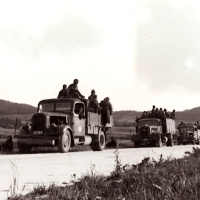 Presun trnavskej posádky na povstalecké územie, priestor Svätý Kríž nad Hronom. August 1944.