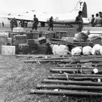 Lietadlo amerického letectva B-17 na letisku Tri Duby.