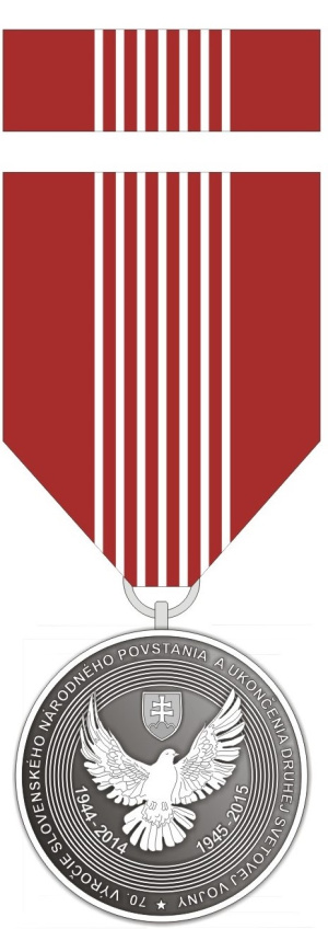Pamätná medaila k 70. výročiu Slovenského národného povstania a ukončenia druhej svetovej vojny