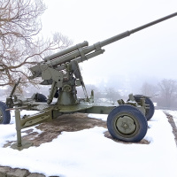4. 85 mm protilietadlový kanón vzor 1944, Nižný Komárnik