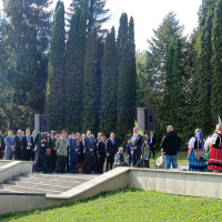 Oslavy 82. výročia oslobodenia obce Kalinov - predseda Národnej rady SR počas príhovoru