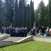 Oslavy 82. výročia oslobodenia obce Kalinov - prezident SR počas príhovoru
