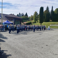 Oslavy 82. výročia oslobodenia obce Kalinov - vystúpenie Vojenskej hudby Banská Bystrica