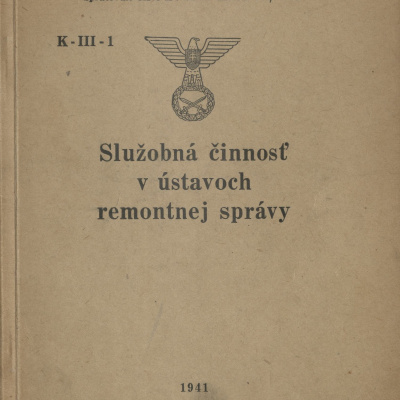 Služobný predpis K-III-1 (1)
