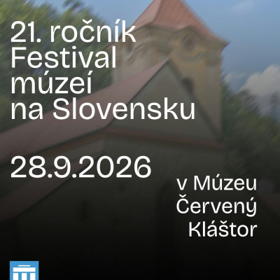 Plagát Festival múzeí 2026