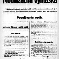 Mobilizačná vyhláška