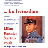 Plagát – prednáška – Štefánik 2009