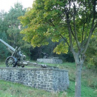 Cannon area in the village Vyšný Komárnik, September 2012