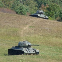 Tanks T-34/85 in the Valley of Death