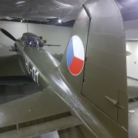 Avia B-33 v interiéri Vyhliadkovej veže na Dukle