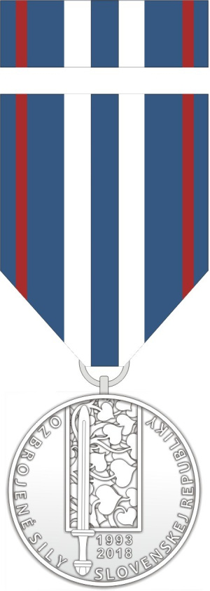  Pamätná medaila k 25. výročiu vzniku Ozbrojených síl Slovenskej republiky