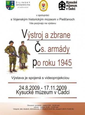 Výstava „Výstroj a zbrane čs. armády po roku 1945“
