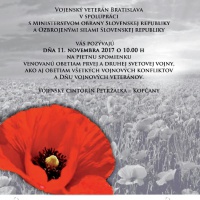 Deň vojnových veteránov-pietna spomienka Bratislava.