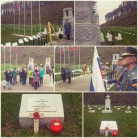 Zrekonštruovaný vojnový cintorín-Trenčín-Kubrá,10.11.2017