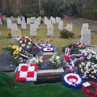 Veľká Británia - Brookwood -  rozlúčka s genmjr.  Schwarzom 2.2.2018