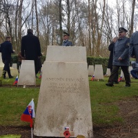 Veľká Británia - Brookwood -  rozlúčka s genmjr.  Schwarzom 2.2.2018