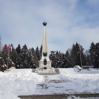Pamätník sovietskej armády s vojnovým cintorínom, 19. 1. 2017