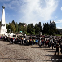 Pietna spomienka pri Pamätníku sovietskej armády, 73. výročie Karpatsko-duklianskej operácie, 6. 10. 2017