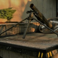 120 mm plukovný mínomet vzor 38 - areál Vyhliadkovej veže na Dukle - 2016