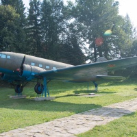 sovietske lietadlo Lisunov Li-2 v Parku bojovej techniky (august 2017)